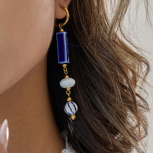 Coastal Ceramic Drop Earrings