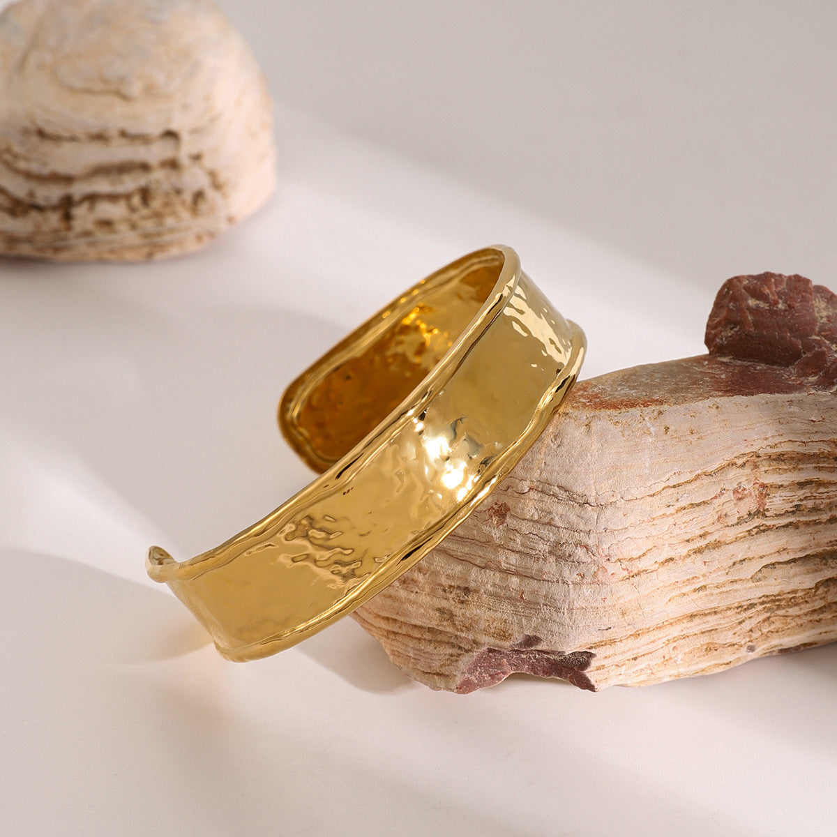 Hammered Gold Cuff