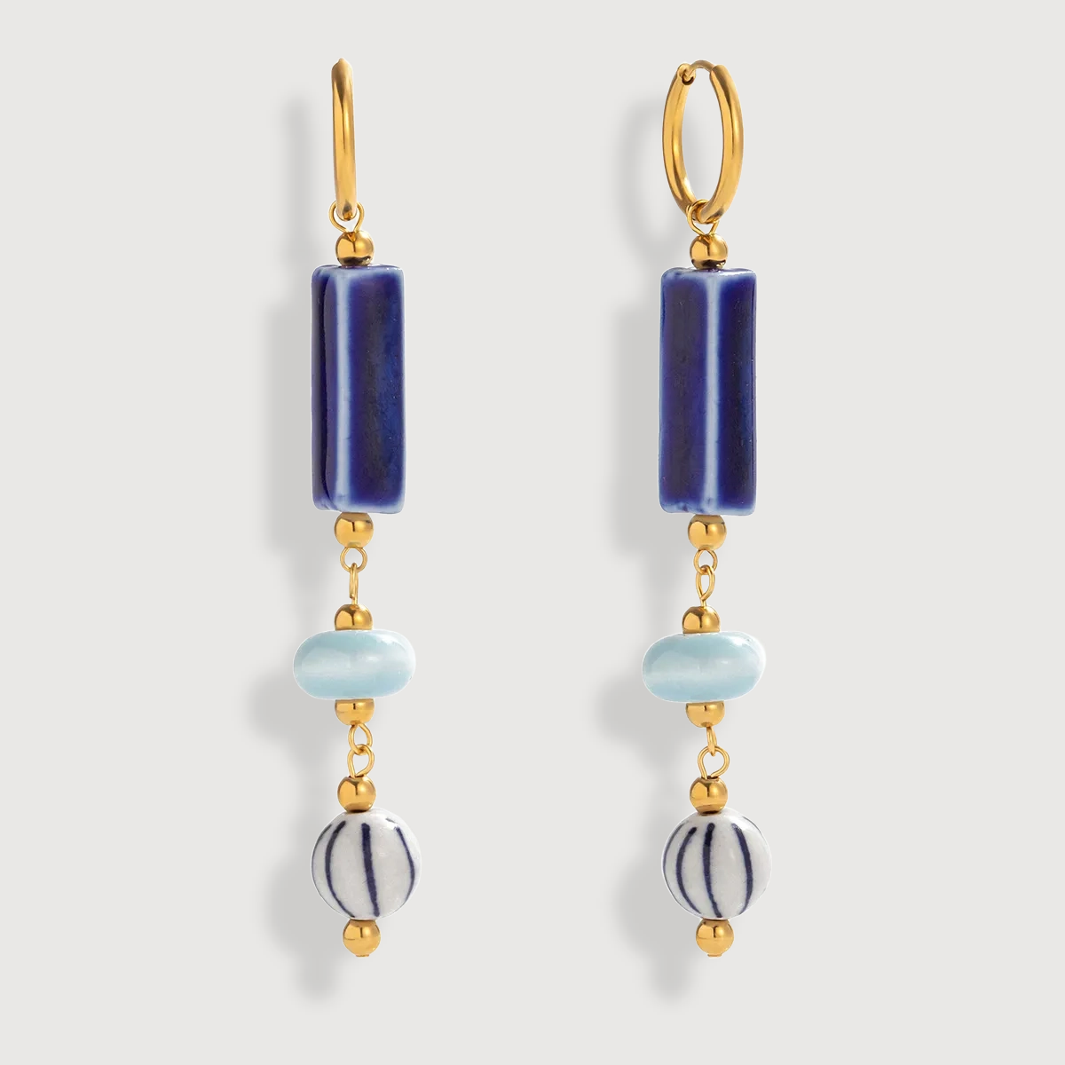 Coastal Ceramic Drop Earrings