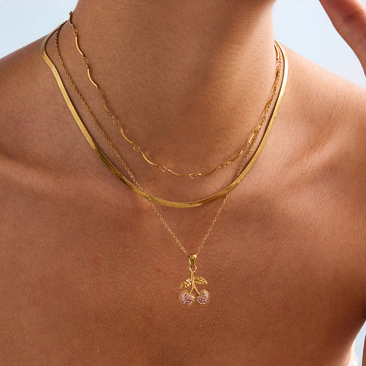 Cherry Pendant Necklace
