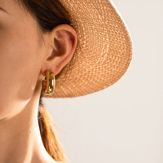 Bold Gold Chunky Hoops