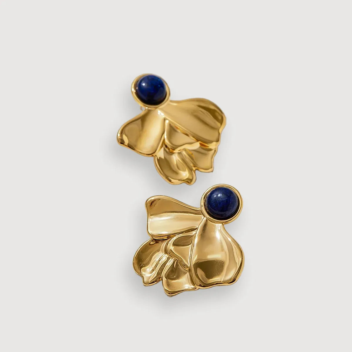 Lapis Flora Earrings