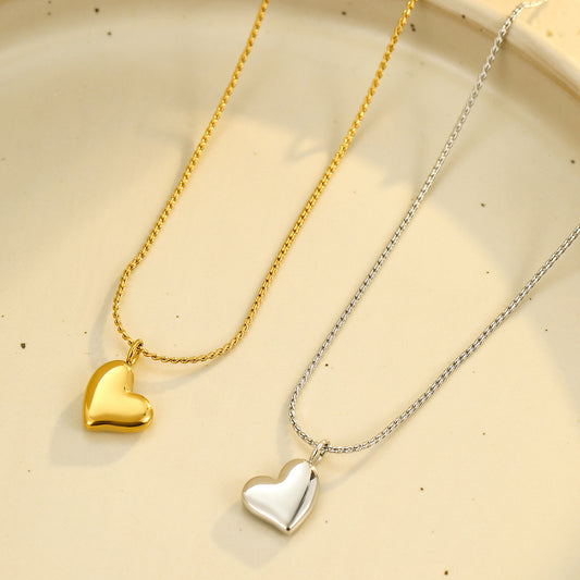 Mini Heart Chain Necklace