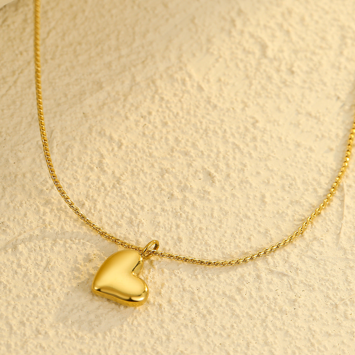 Mini Heart Chain Necklace