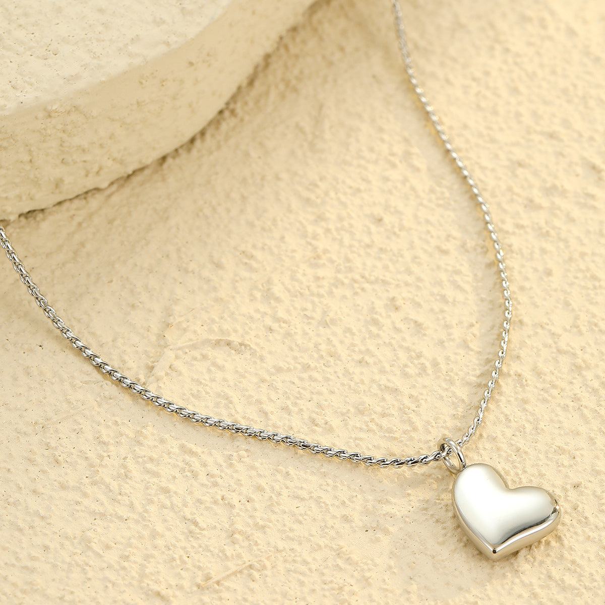 Mini Heart Chain Necklace