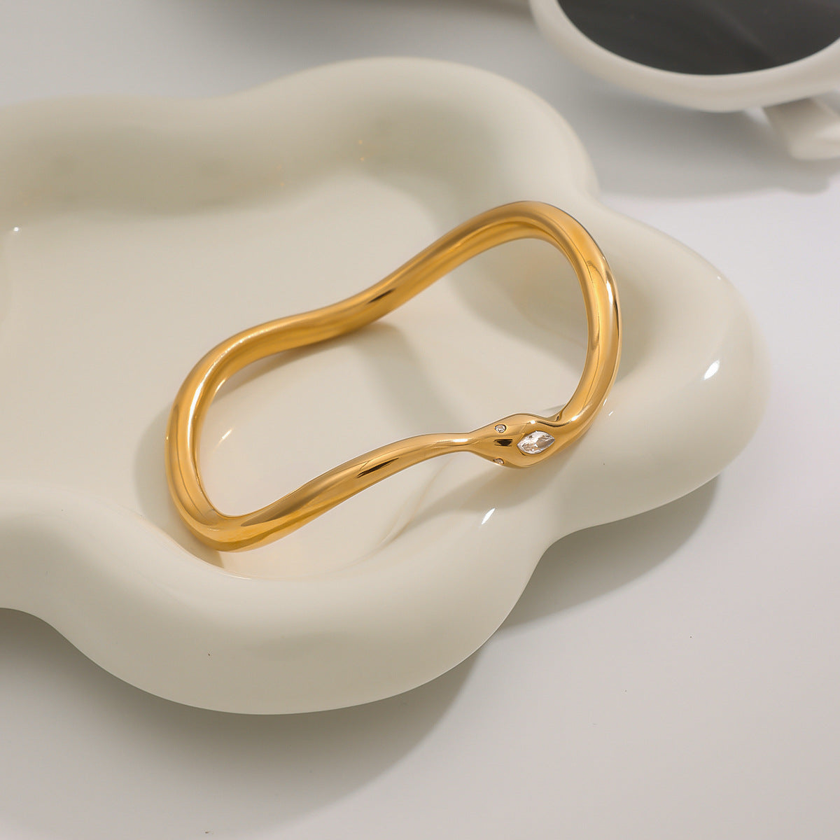 Gilded Serpent Bangle