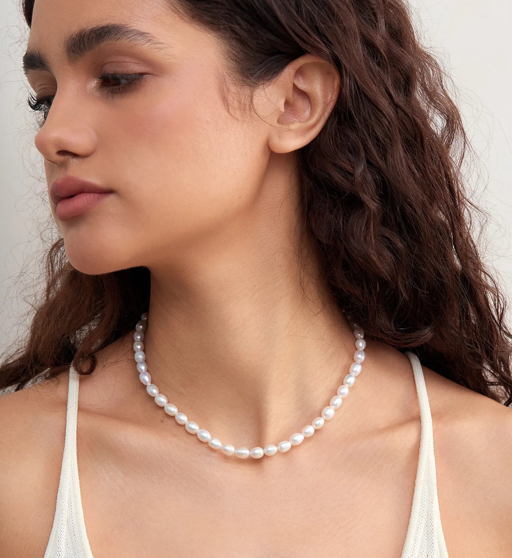 Natural 8-9mm Pearl Choker – Liora Senar