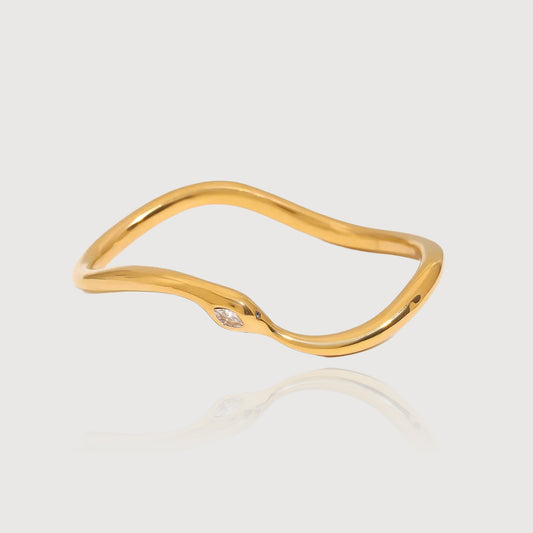 Gilded Serpent Bangle