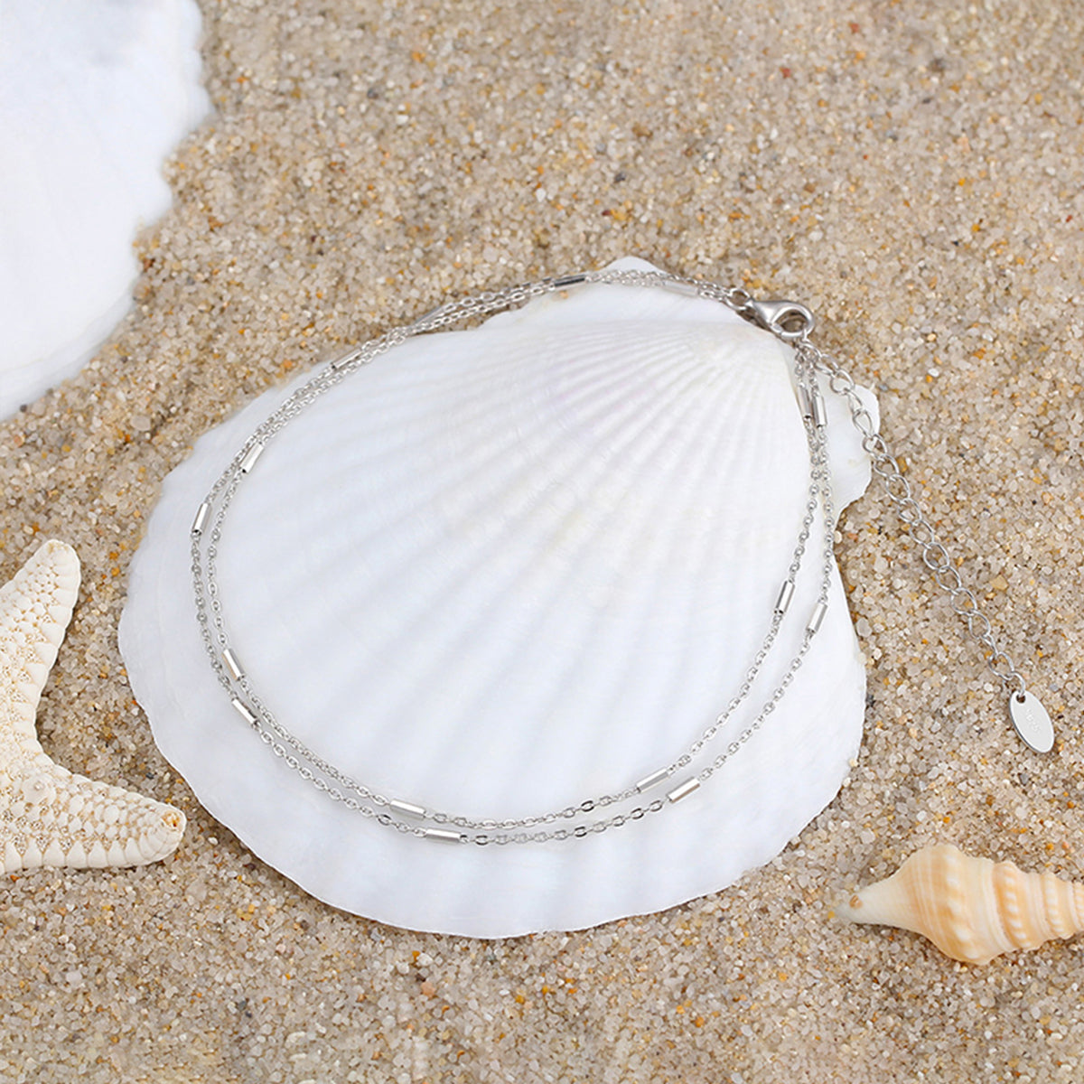 Ocean Layered Anklet