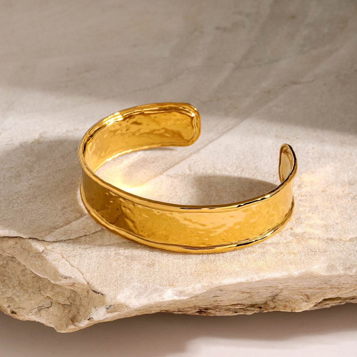 Hammered Gold Cuff