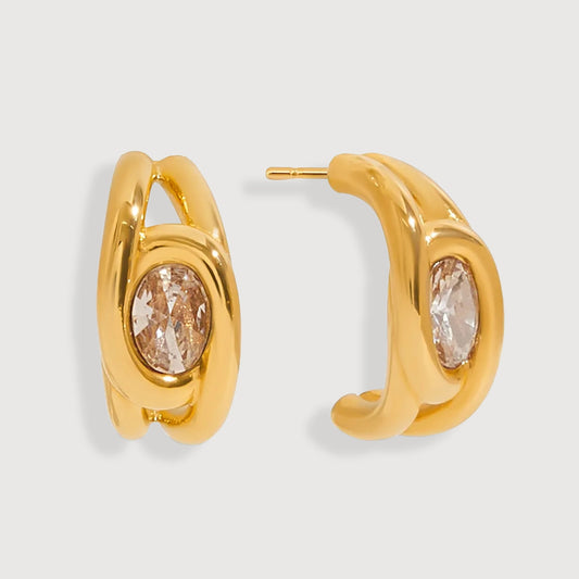 Gilded Sparkle Earrings Set