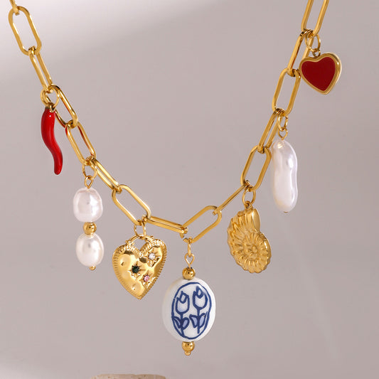 Anastasia Eclectic Charm Necklace