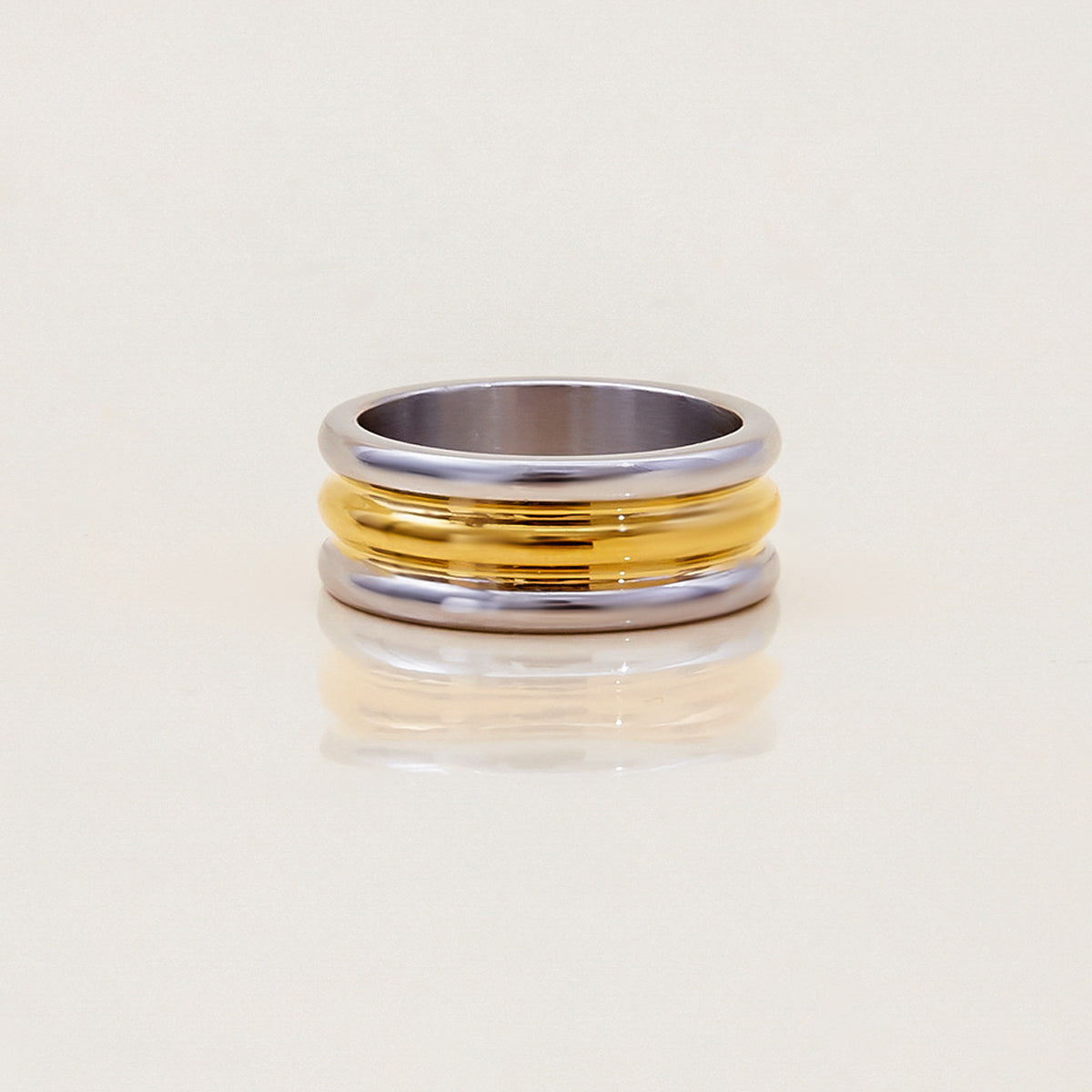 Bi-Stream Band Ring