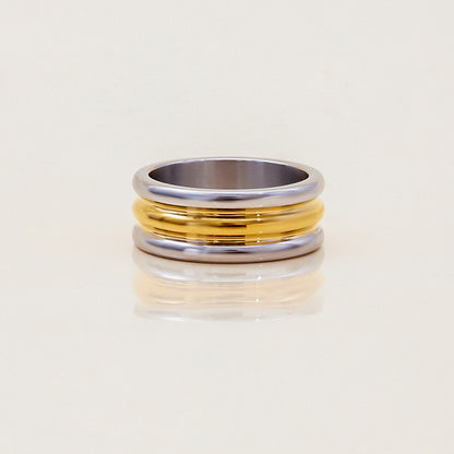 Bi-Stream Band Ring