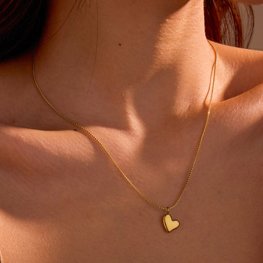 Mini Heart Chain Necklace