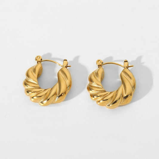 Spiral Hoops Earrings