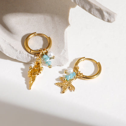 Seaside Charms Hoop Earrings