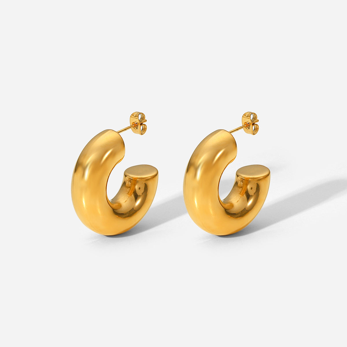 Bold Gold Chunky Hoops