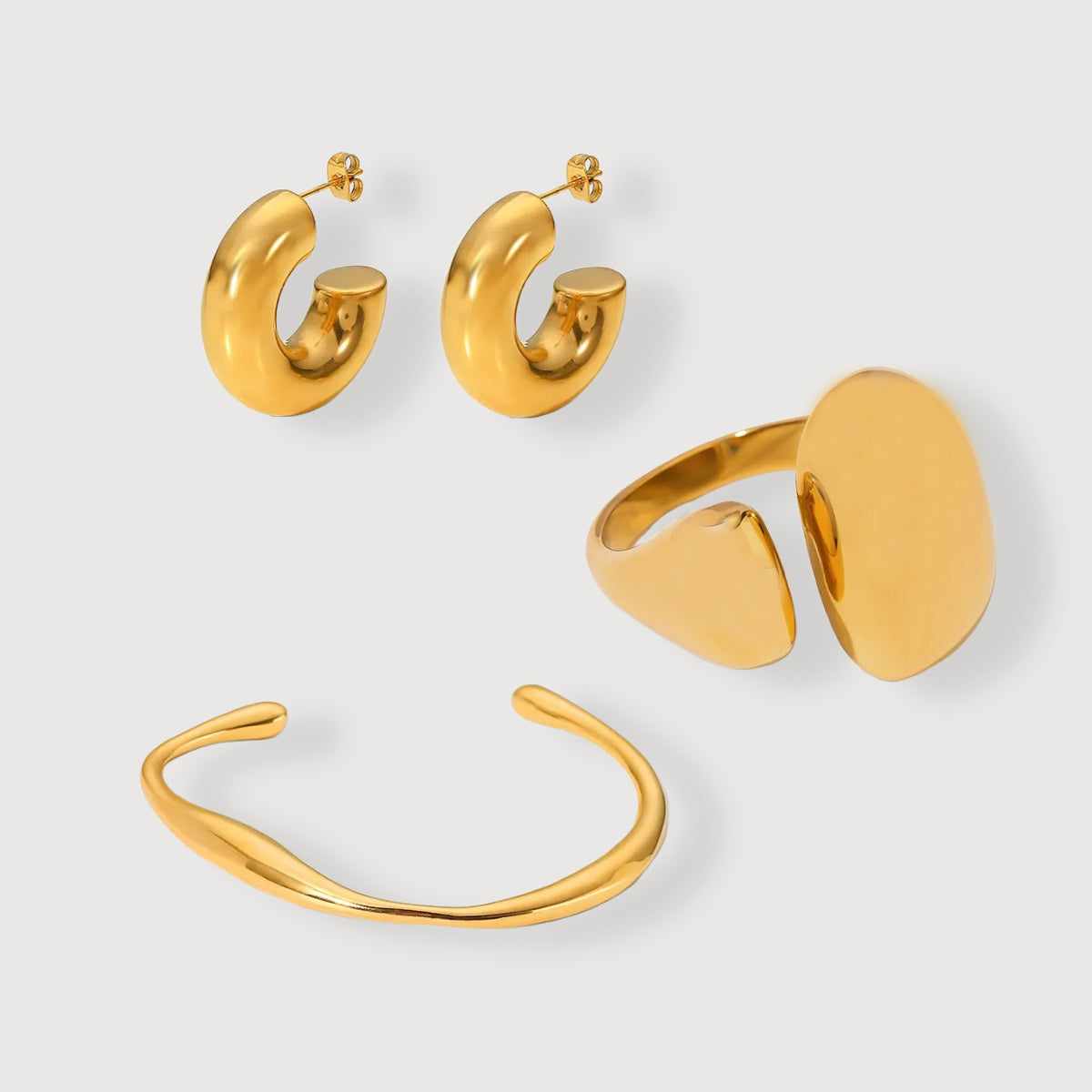 Bold Gold Chunky Hoops