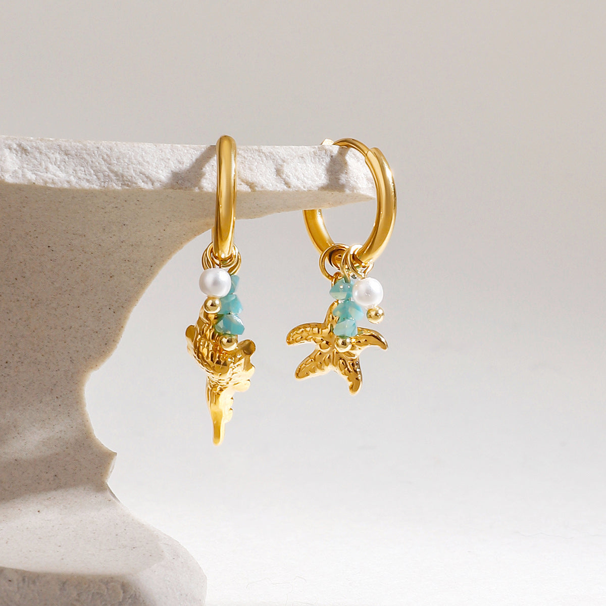 Seaside Charms Hoop Earrings