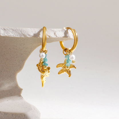 Seaside Charms Hoop Earrings