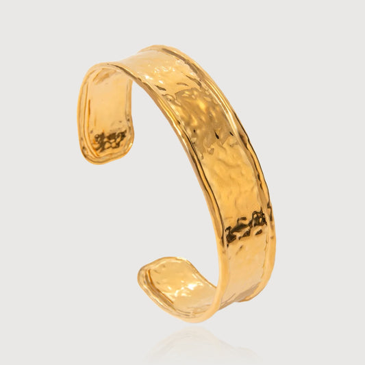 Hammered Gold Cuff