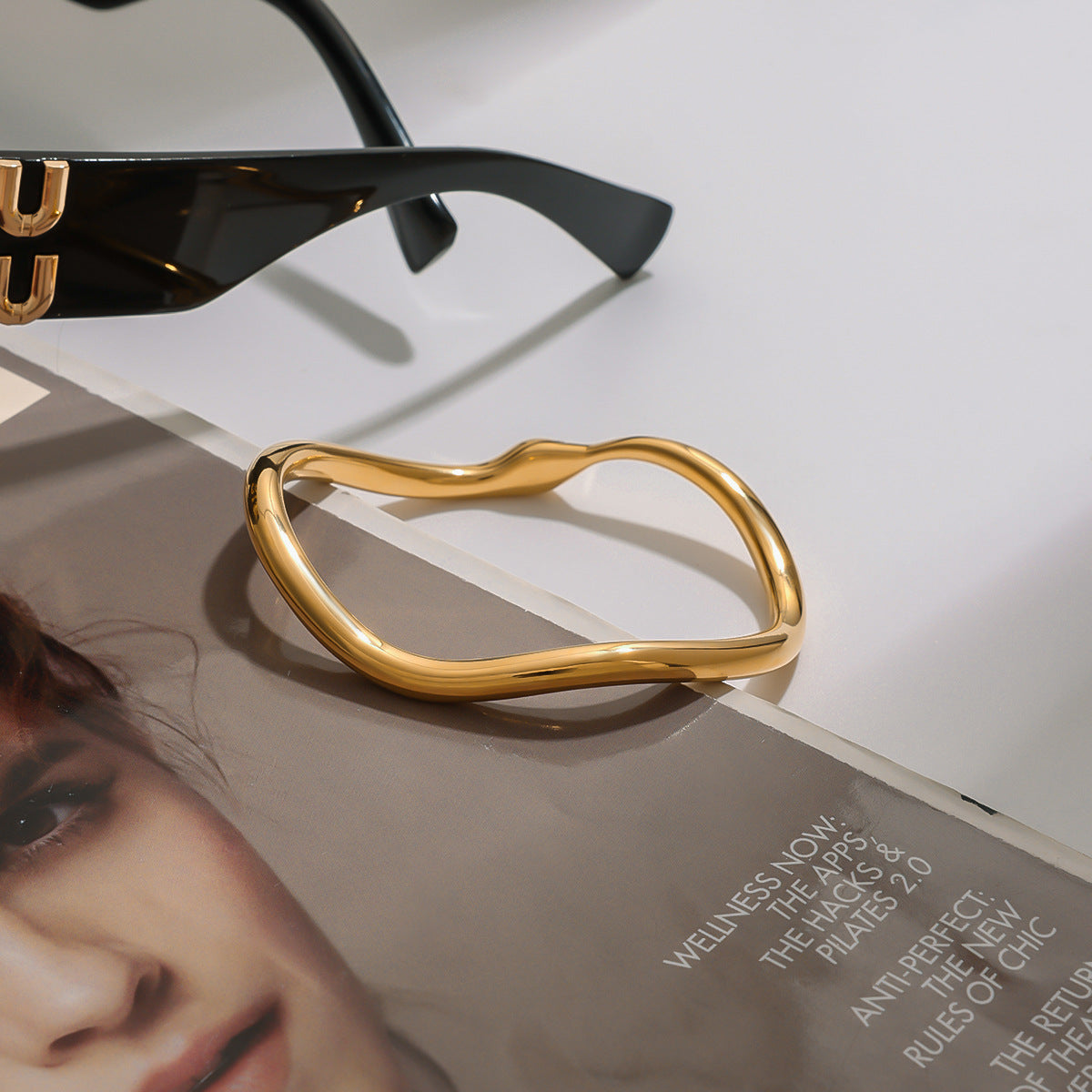 Gilded Serpent Bangle