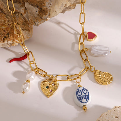 Anastasia Eclectic Charm Necklace