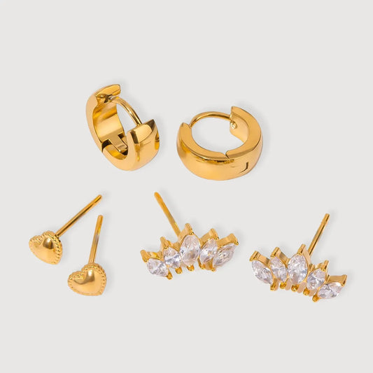 Versatile Earring Trio Set