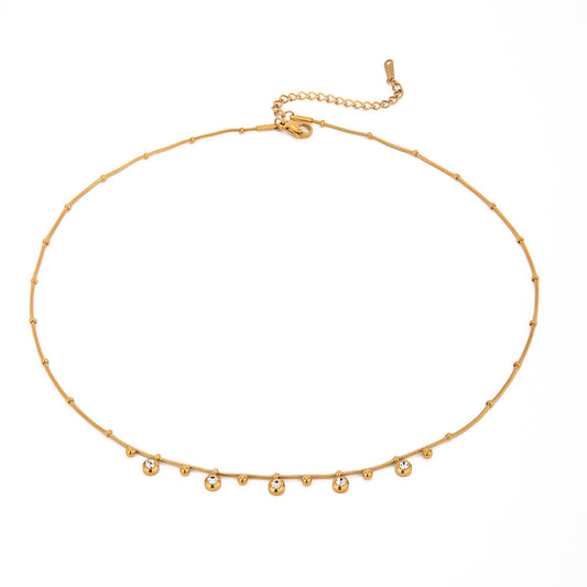 Mini Gemstone Chain Necklace