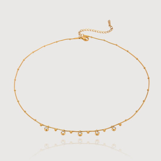 Mini Gemstone Chain Necklace