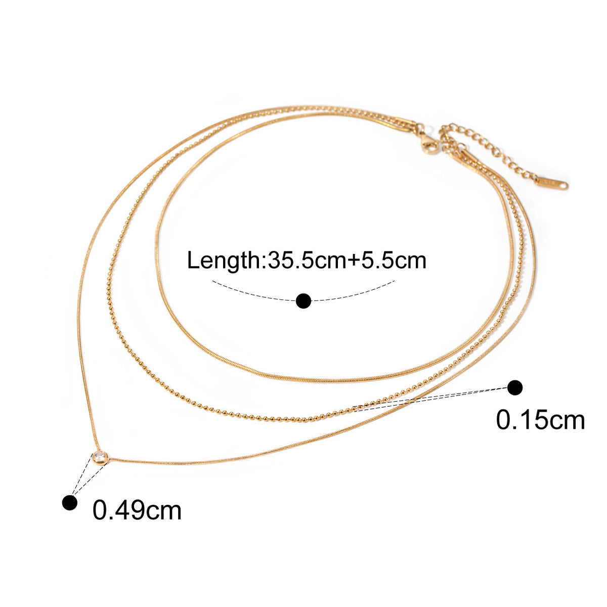 Solita Tri-Layer Necklace