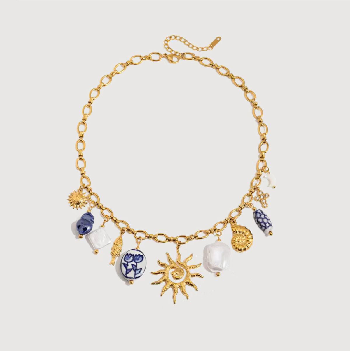 Sun-Kissed Ceramic Necklace