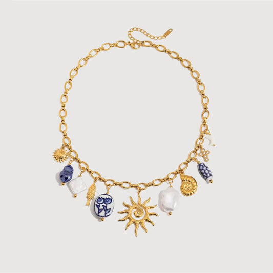 Sun-Kissed Ceramic Necklace