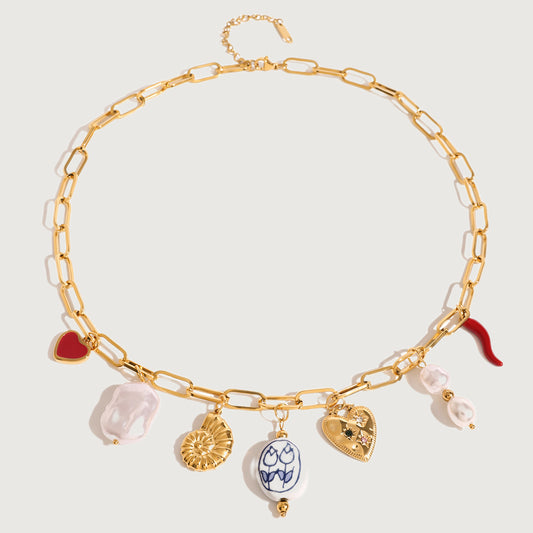 Anastasia Eclectic Charm Necklace