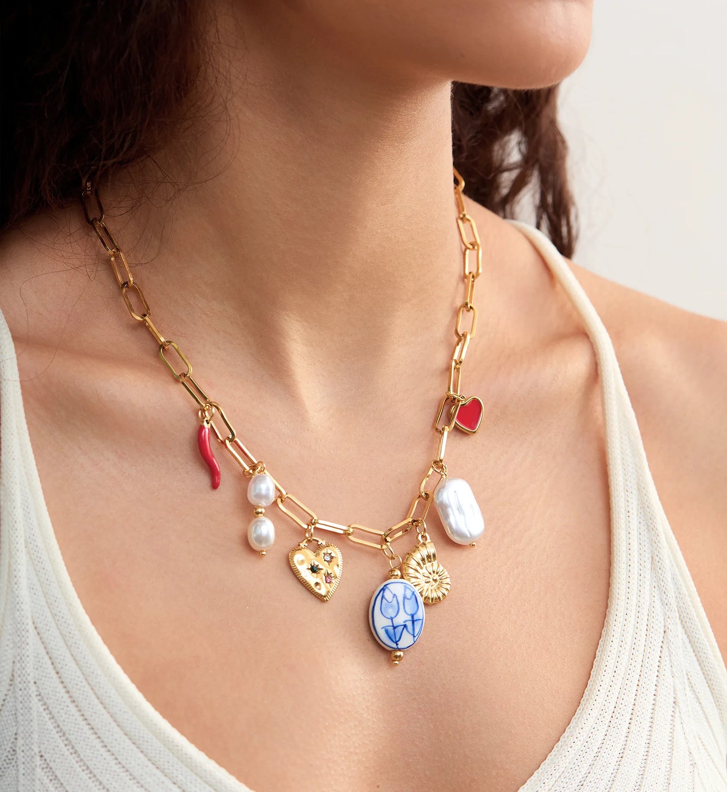Anastasia Eclectic Charm Necklace