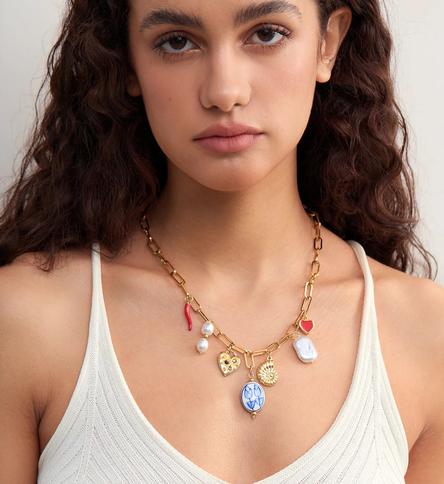 Anastasia Eclectic Charm Necklace