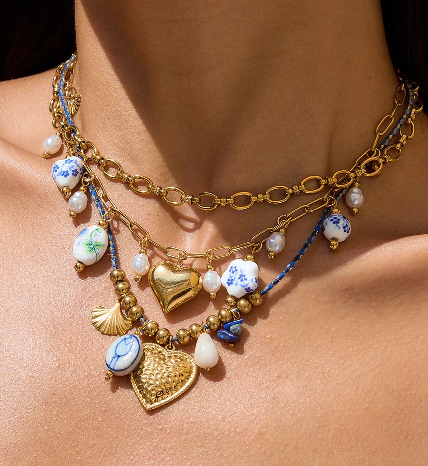 Azure Charm Necklace