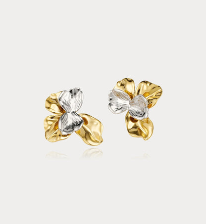 Bi-Color Blossom Earrings