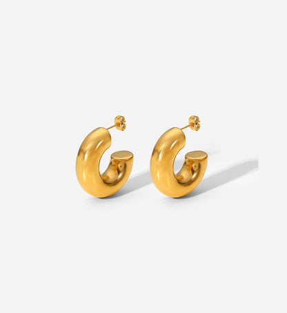 Bold Gold Chunky Hoops