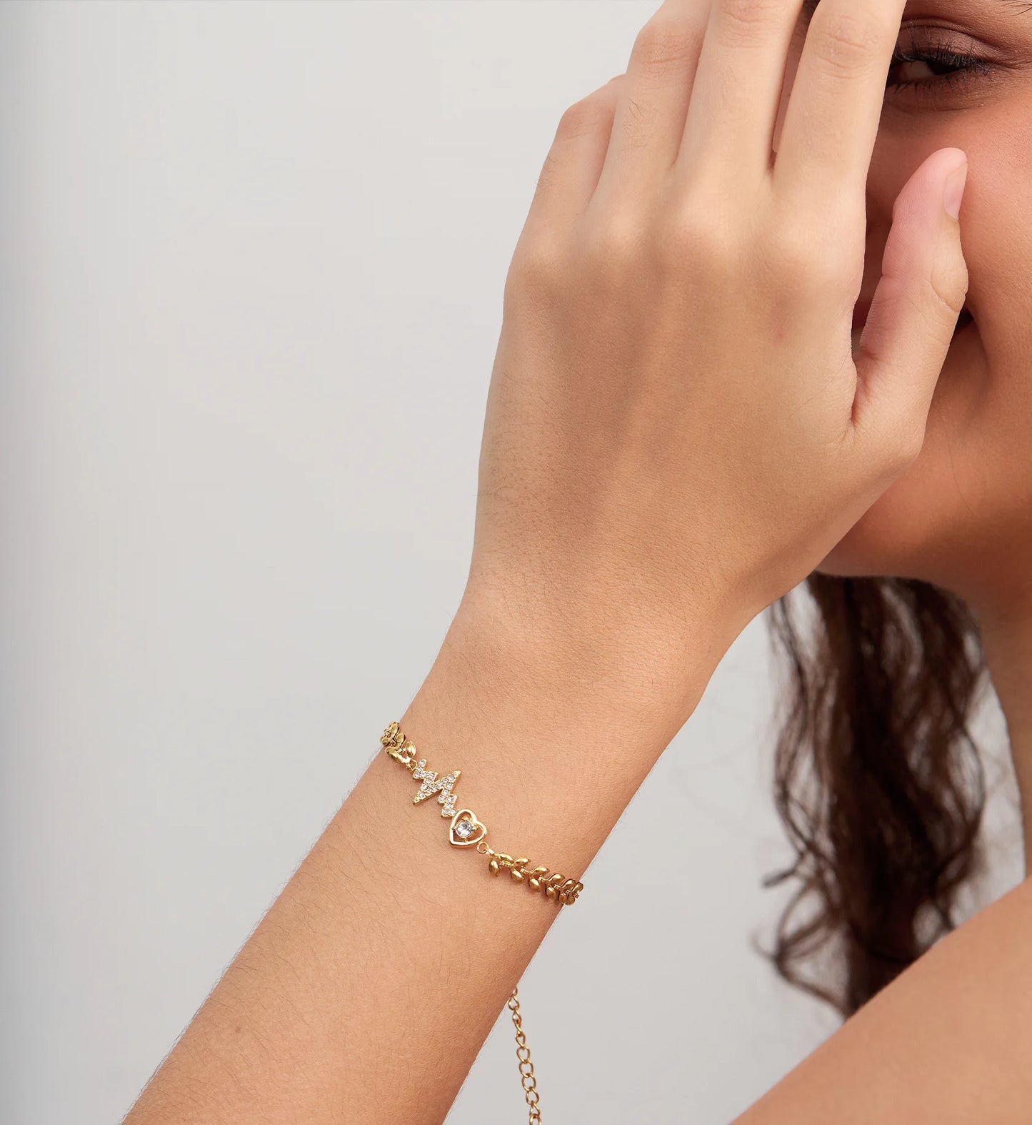 Wheat Grain Heartbeat Bracelet