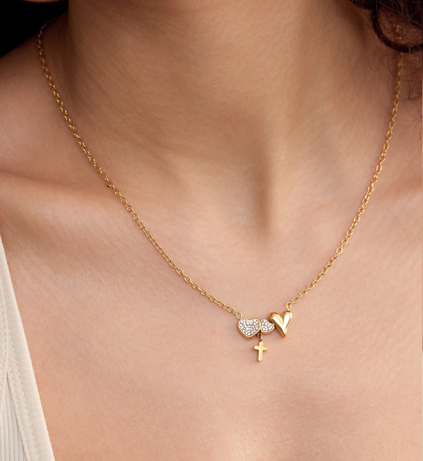 Geometric Pulse Necklace & Bracelet Bundle