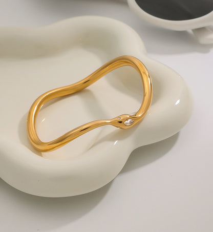 Gilded Serpent Bangle