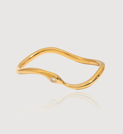 Gilded Serpent Bangle