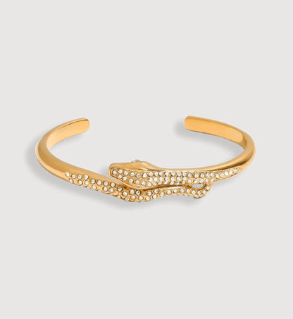 Glistening Serpent Cuff Bracelet