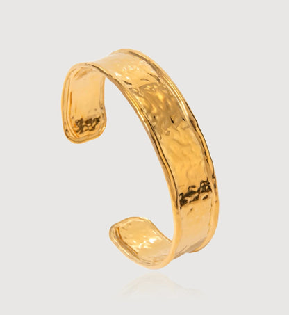 Hammered Gold Cuff