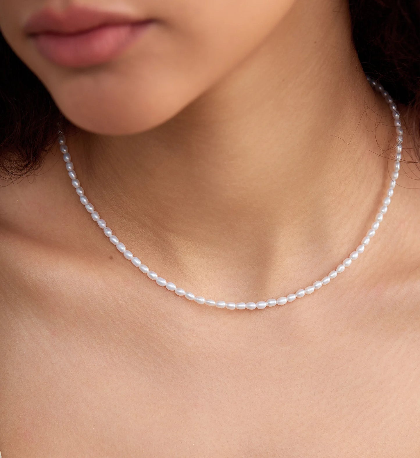 Mini Rice-Pearl Choker