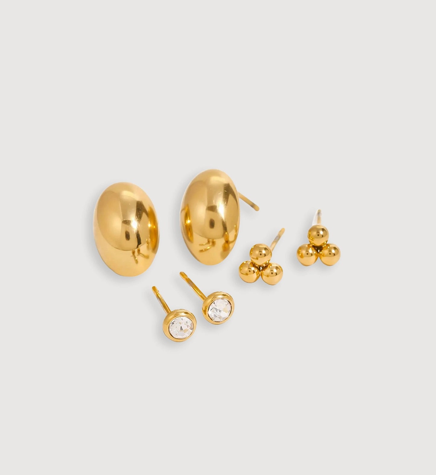 Minimalist Gold Stud Set