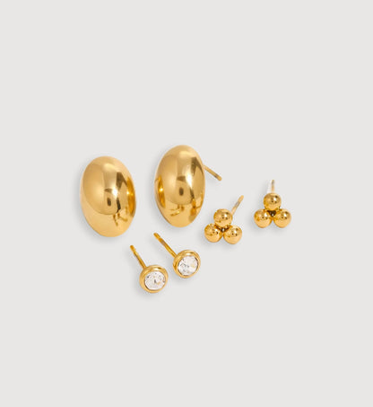 Minimalist Gold Stud Set