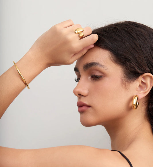 Sculpted Gold Trio Collection